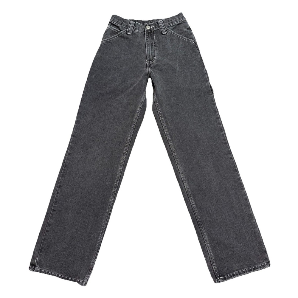 J‎ Galt Gray Wide Leg Jeans Women's Size S High Rise 100% Cotton Utility Style